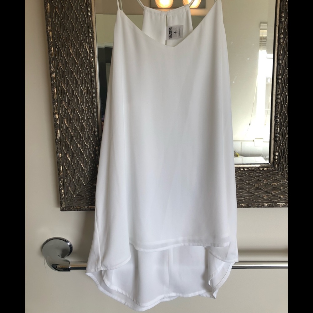 White/cream color Express Barcelona romantic tank